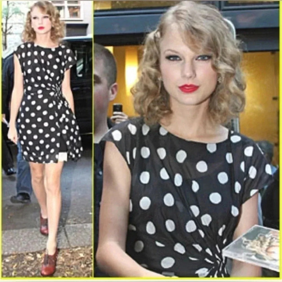 Aryn K polka dot dress - Picture 3 of 9